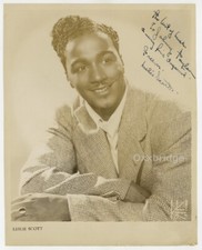 Leslie Scott 1940 Black Actor Signed Photo 8x10 Porgy & Bess African American
