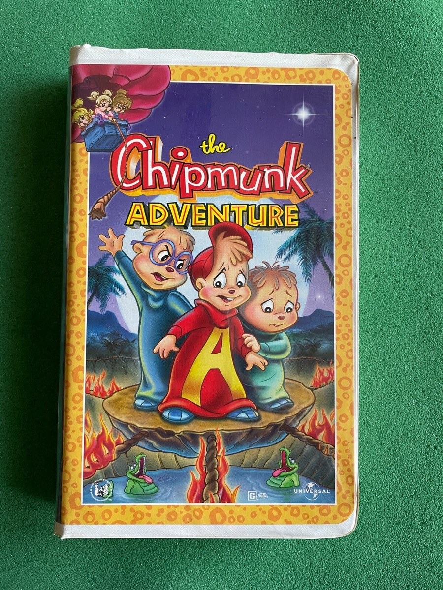 Alvin & The Chipmunk Adventure (VHS, 1998) White Clamshell ++ FREE