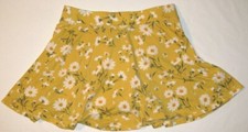 The Children's Place Girls Yellow Floral Skorts Flowers Daisies Size 14 X-Large