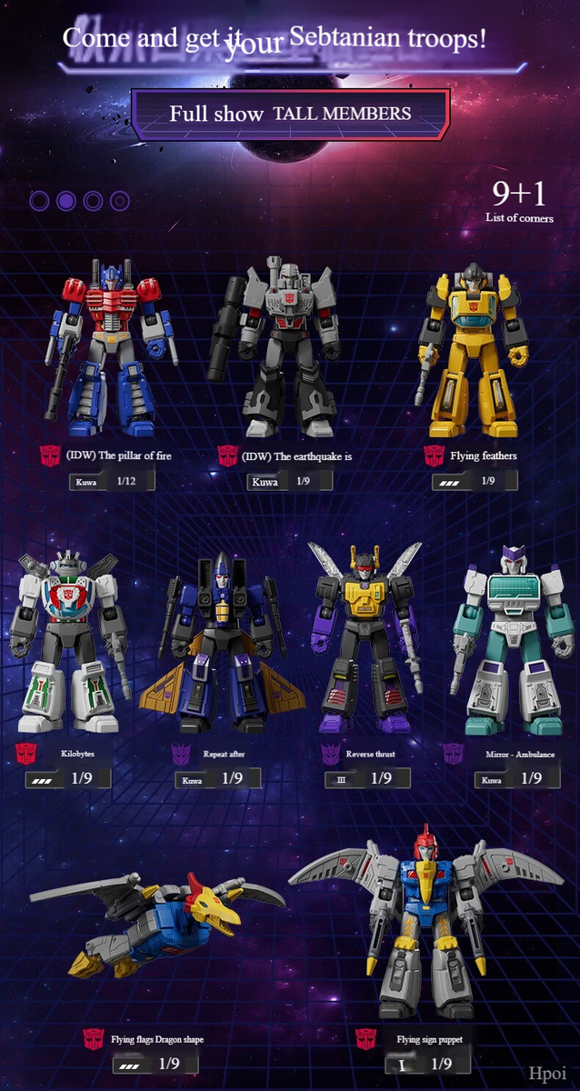 Blokees Transformers Galaxy Version 6th Blindbox Model Kit