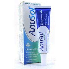 Image of Anusol Cream Ointment Suppositories Shrinks Piles Anal Itching Treatment 3 4 Way