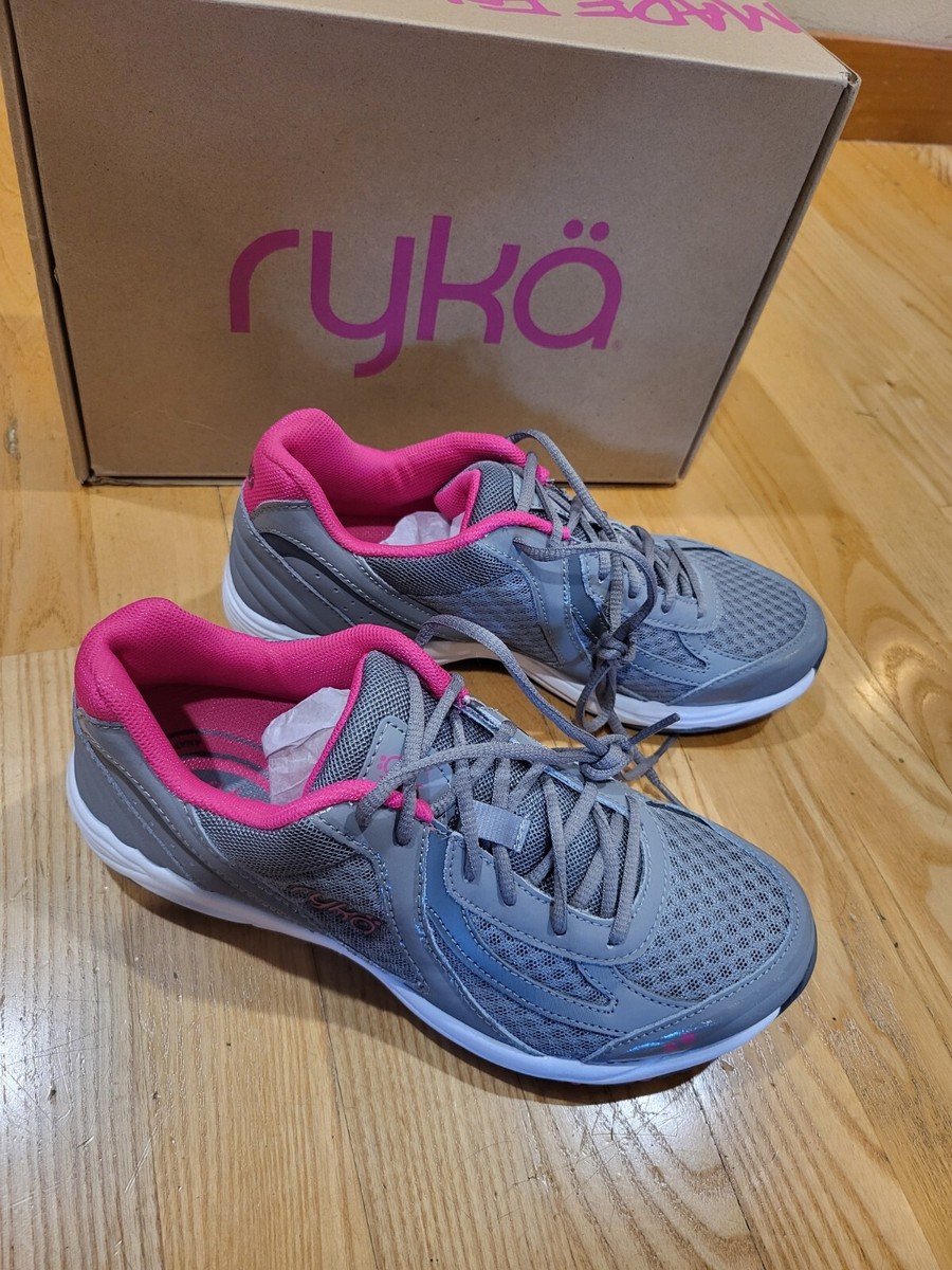 Ryka Women's Dash Walking Athletic Tennis Shoe Sneakers Grey