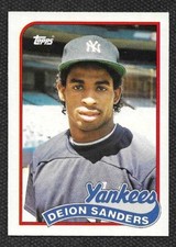 1989 Topps Traded #110T Deion Sanders Yankees. Near Mint or Better!