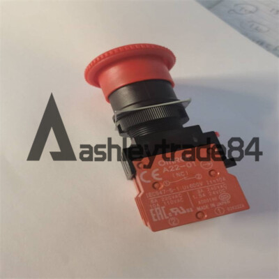 1PCS Neu Omron A22E-M-02 A22EM02 Taster Schalter Rot Knöpfe