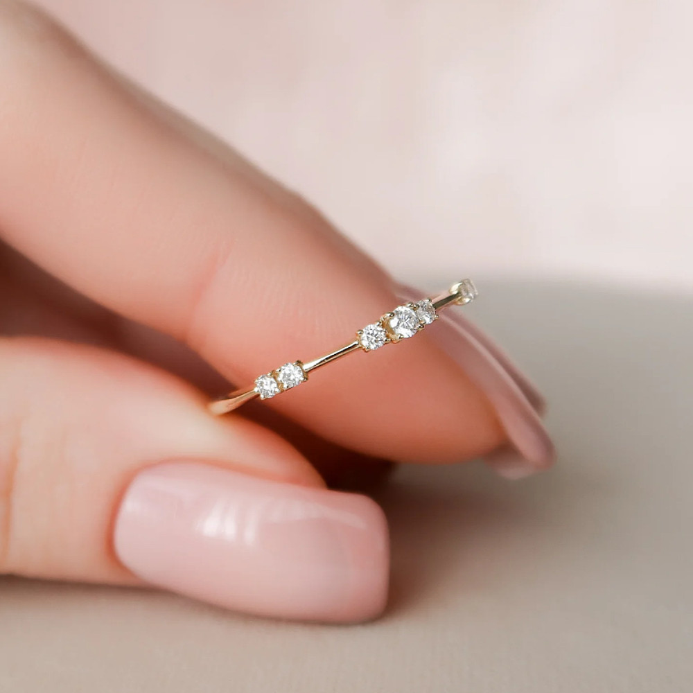 Bracelet de mariage certifié en platine massif 95… - image 3