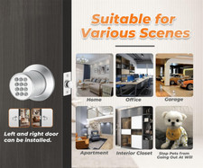 Smart Door Lock Digital Door Knob Electronic Lock Anti-Slip Handle Spare Keys AU — image 8
