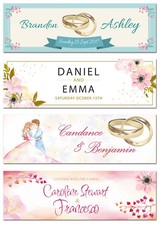 2 personalised wedding engagement banner any celebration party decoration poster