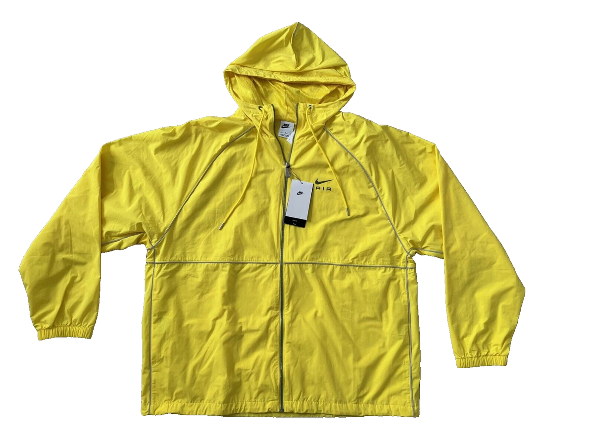 Nike Air Woven Full Zip Men's Water-Repellent Jacket Yellow DQ4213
