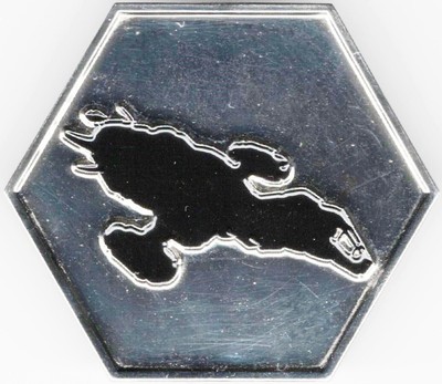 Firefly TV Series Serenity Ship Silhouette Embossed Metal Pin NEW UNUSED