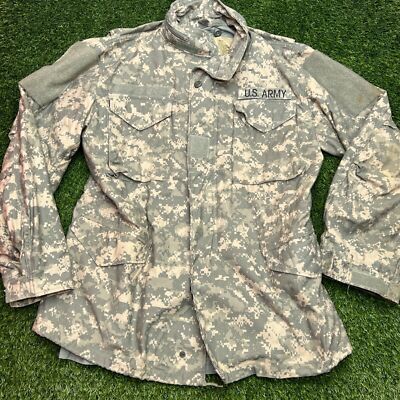 US Army Military Med Long Coat Cold Weather Field Universal Pattern Digital Camo