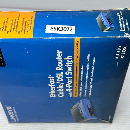 Linksys BEFSR41 ver4.3 Etherfast 4-Port 10/100 Wired Router - 第 12/12 張圖片