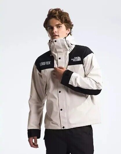 North Face Men's GORE-TEX GTX Mountain Jacket - White/Black North Face Men's GORE-TEX GTX Mountain Jacket - White/Black