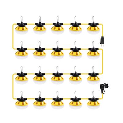 200FT Construction String Lights LED Industrial Grade Best for Construction S...