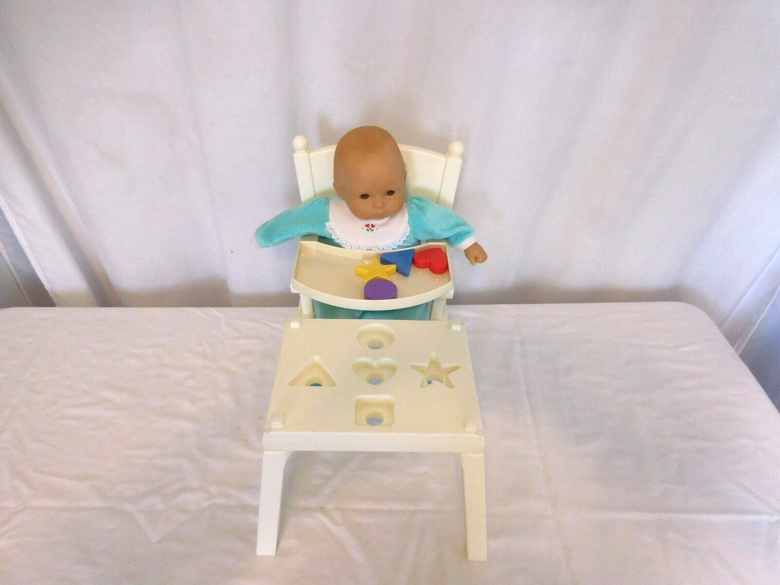 American Girl Bitty Baby Twins Doll + High Chair w' Tray Act