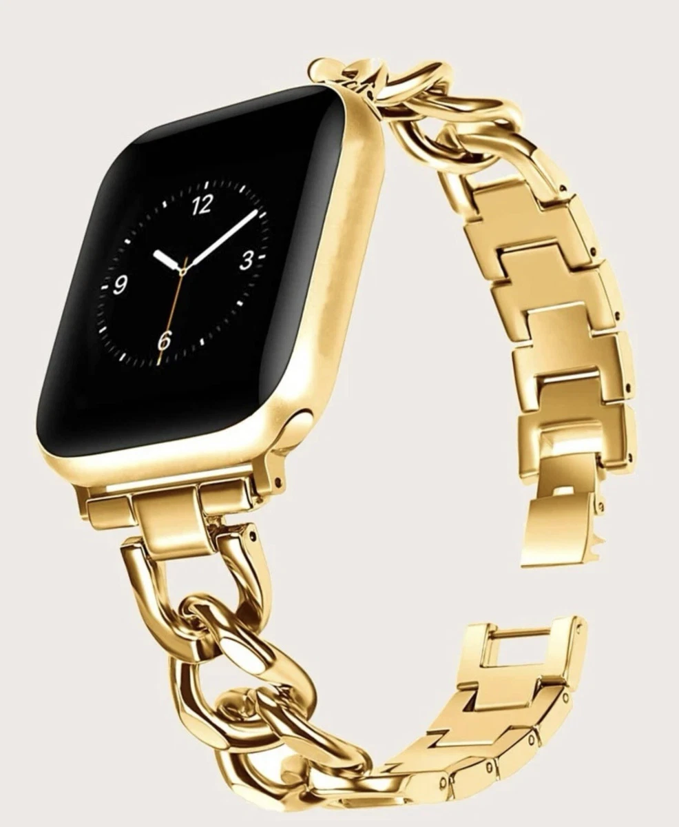 Montre connectée dorée new arrivals