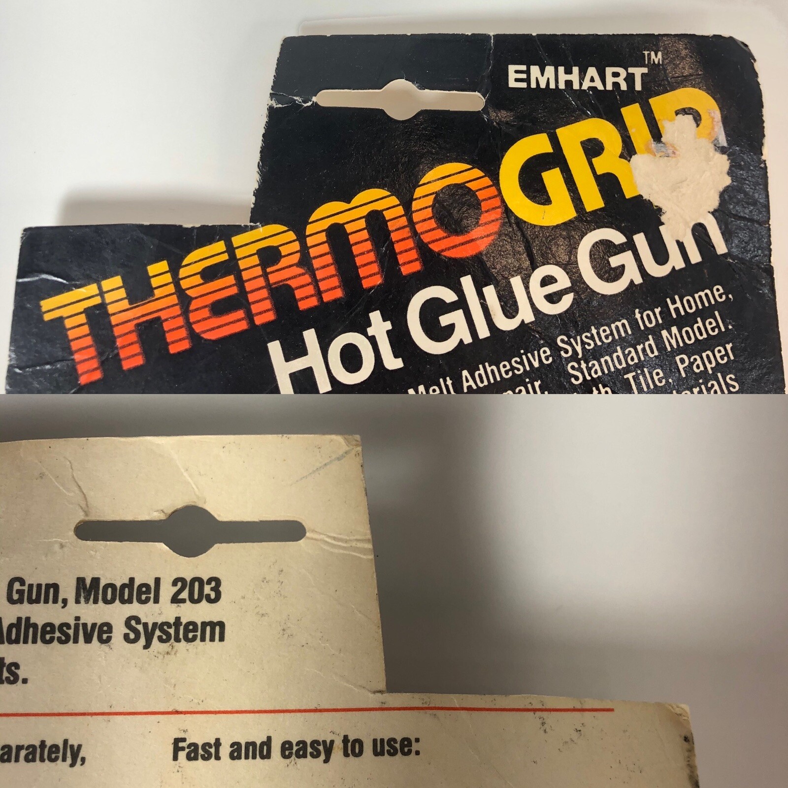 Vintage Emhart ThermoGrip 203 Electric Hot Glue Gun Decorate Crafts No