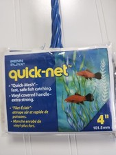 Lot of 7 Penn-Plax Aqua-Life 4" Mesh Quick-Net Aquarium Net , Blue