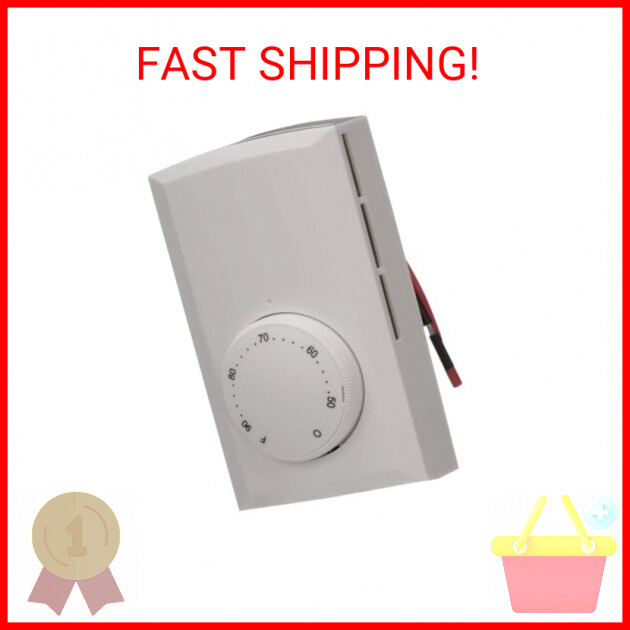 Cadet Double Pole Mechanical Wall Thermostat for Electric Heaters (Model: T522-W