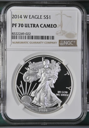 2014 W Proof Silver Eagle NGC PF-70 ULTRA CAMEO - 022