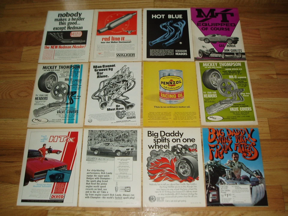 Ford Mustang 1966/Dodge Charger 1969 RT/HEDMAN/HOOKER-M/T-CRAGAR CABEZALES/ESCAPE Foto 2 de 4