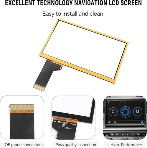 6.5" MIB STD2 680 200 600 Radio Touch Screen Digitizer TDO-WVGA0633F00045 for VW - Picture 6 of 8