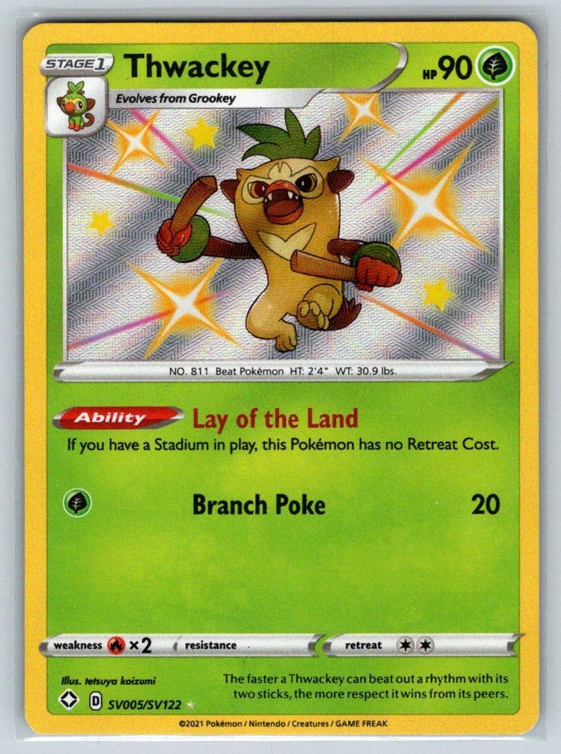 Thwackey SV005/SV122 Shining Fates: Shiny Vault Holo NM
