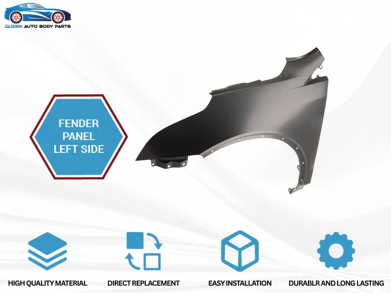 Panel de guardabarros delantero izquierdo cebado para Cadillac XT5 2017-2022 lado del conductor LH Foto 3 de 4