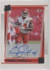 2021 Panini Clearly Donruss Rated Rookie Auto Cornell Powell #89 Auto 1ai1