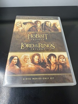 The Hobbit & The Lord Of The Rings Trilogy s 6 FILM Set (DVD) 
