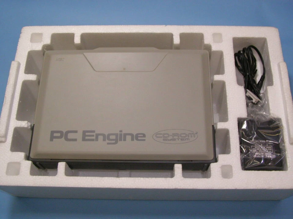 PC Engine CD ROM System Console Interface Unit IFU-30A NTSC-J Gray NEC USED - Image 3 of 4