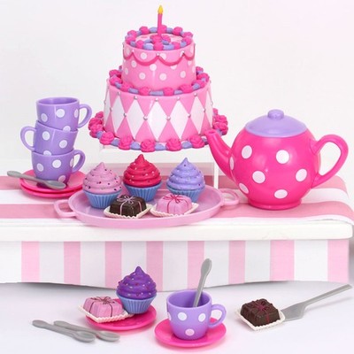 Sophias Doll Playset Complete Cake Tea Party Accessories Set for 18'' Dolls