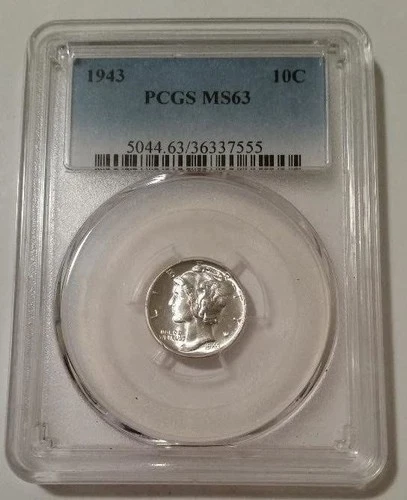 1943 Mercury Dime MS63 PCGS
