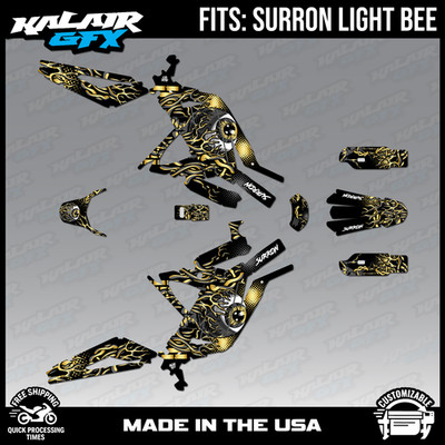 Graphics Kit for Surron Light Bee (All Years) Core Series - Gold