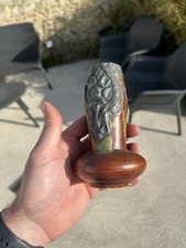 VASE GRÈS ET ÉTAIN STYLE ART NOUVEAU CÉRAMIQUE