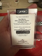 2026 Leaf Sport Heroes Dan Marino Miami Dolphins