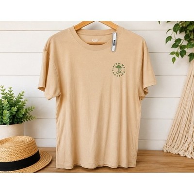 NWT VICTORIAS SECRET PINK OVERSIZED CAMPUS TEE SHIRT Find Me Pool Side Small