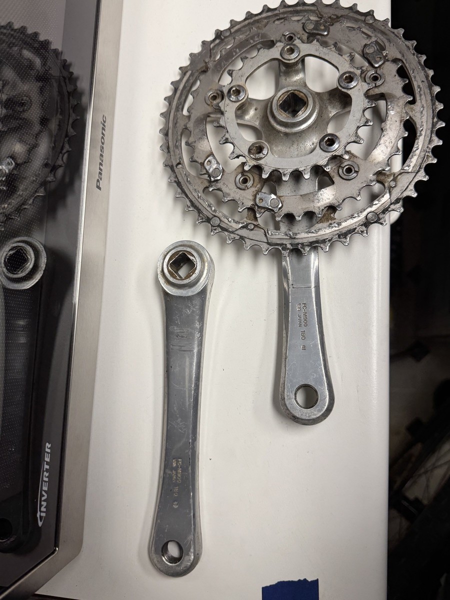 Shimano XTR FC-M900 Vintage Crank Set 180mm Square Taper | eBay