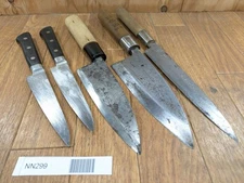 Japanese Chef's Kitchen Knife Set 5 Piece YANAGIBA DEBA PETTY from Japan NN299