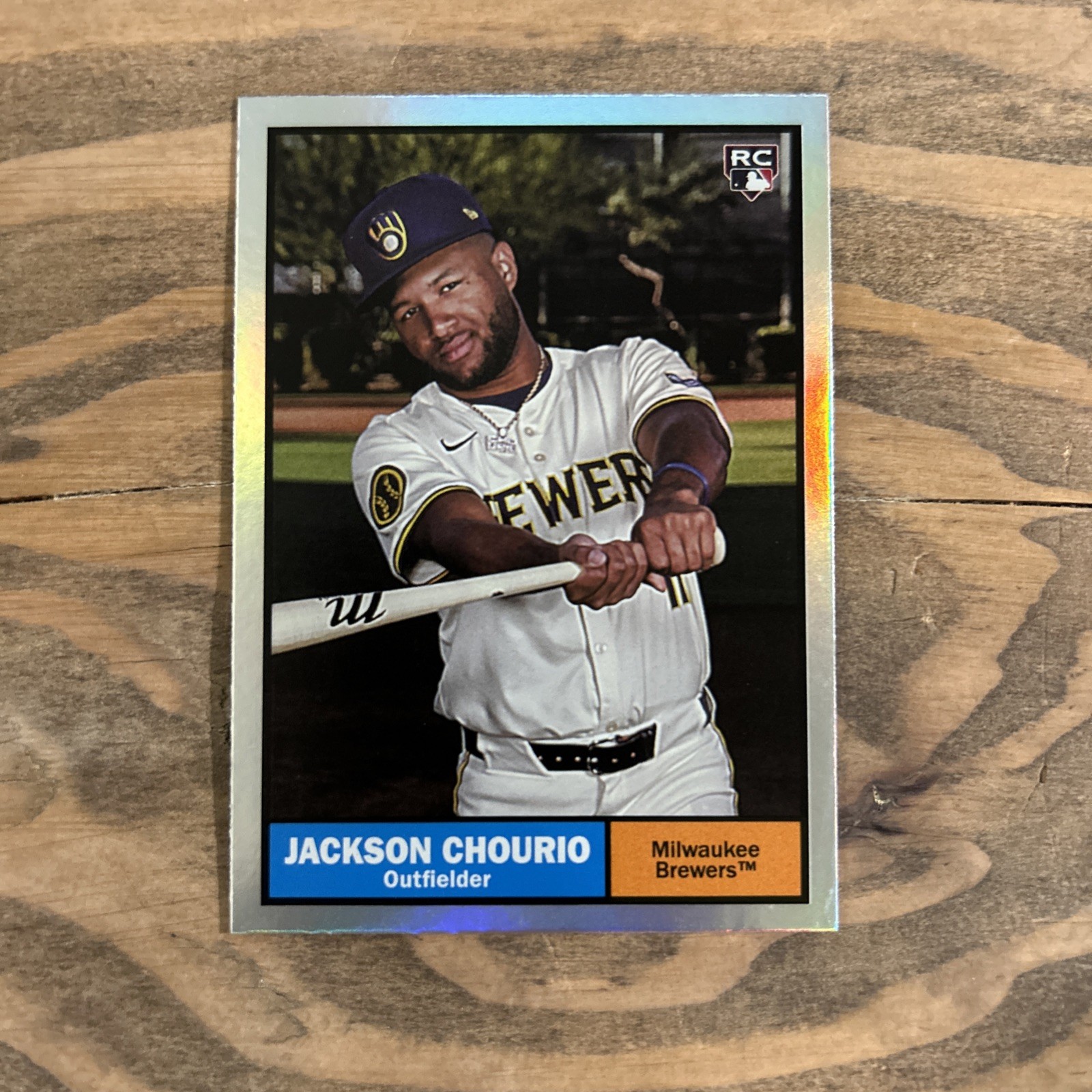 2024 Topps Archives - 1961 Topps Jackson Chourio #44 Rainbow Foilboard /199 (RC)