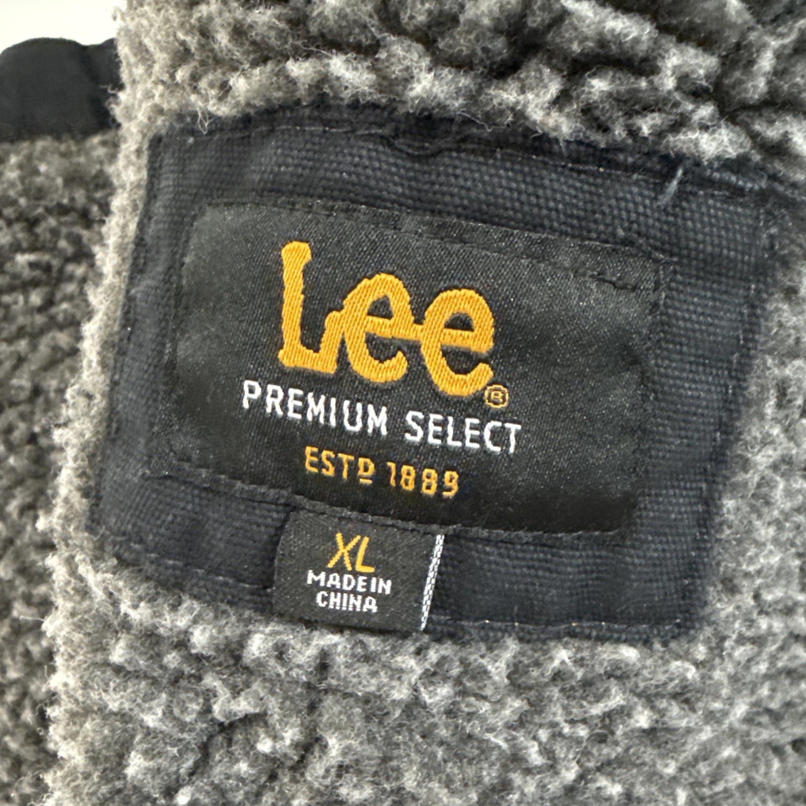 Lee Premium Select Vest Mens XL  black Sherpa Lined Sleeveless Jacket Warm thumbnail 11