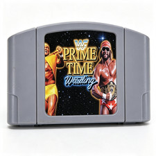 Wwf Prime Time Wrestling Game Cartridge US Version for Nintendo 64 Console