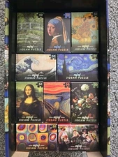 Professor Puzzle Mini Masterpieces Jigsaw Puzzles - Set of 10 - Van Gogh & More!