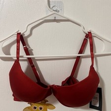 Frederick's of Hollywood Women's Push-Up Diana Rust Satin 36C Underwire NWT