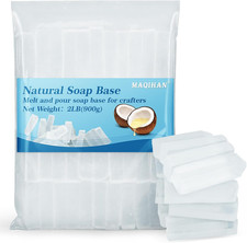 Soap Base Natural 2LB Clear Glycerin Base For Soap Making Melt And Pour Organic