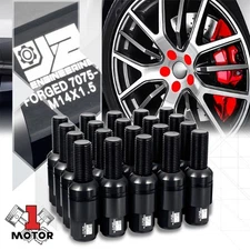 (20Pcs) J2 Black M14 x 1.5 Closed End Wheel Lug Nut Bolt for 92-22 Mercedes-Benz