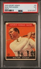 1933 SPORT KINGS GOLF #8 WALTER HAGEN PSA 3