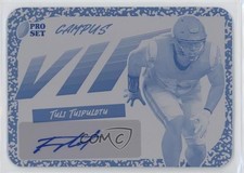 2023 Leaf Pro Set Metal Printing Plate Cyan 1/1 Tuli Tuipulotu #VIP-TT1 Auto gp1