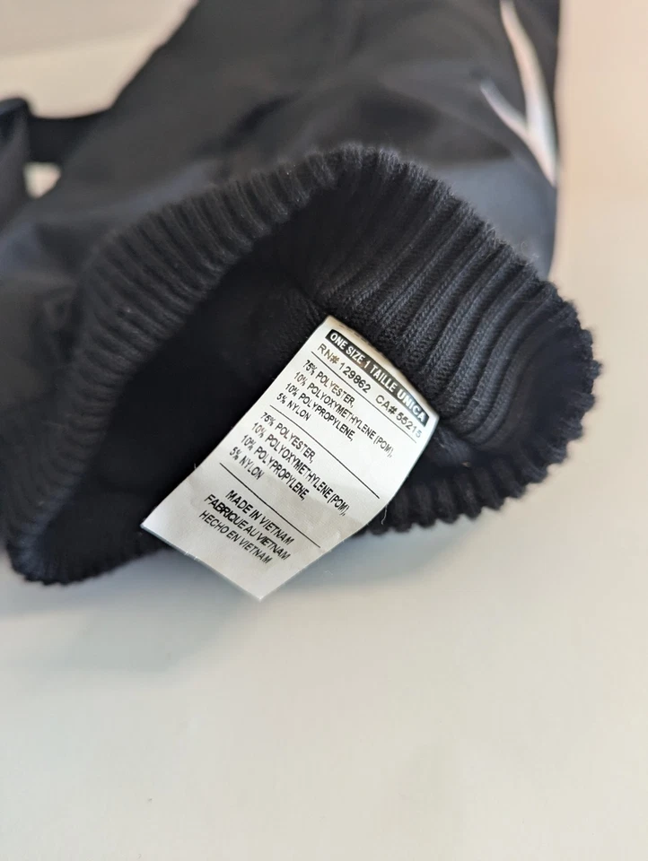 Nike Hyperwarm Negro Blanco Swoosh Logo Adulto Calentador de Manos Cinturón con Bolsillo Térmico Foto 4 de 4