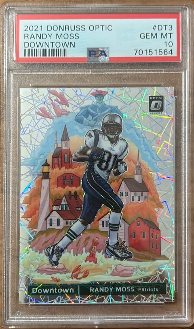 2021 DONRUSS OPTIC DOWNTOWN!#DT-3 RANDY MOSS GEM MT 10!