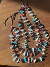 Zuni Pete And Dinah Gasper Multi Hem 3 Strand necklace